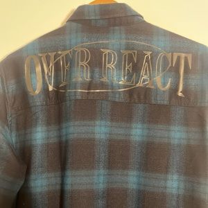 Zara plaid graphic button up